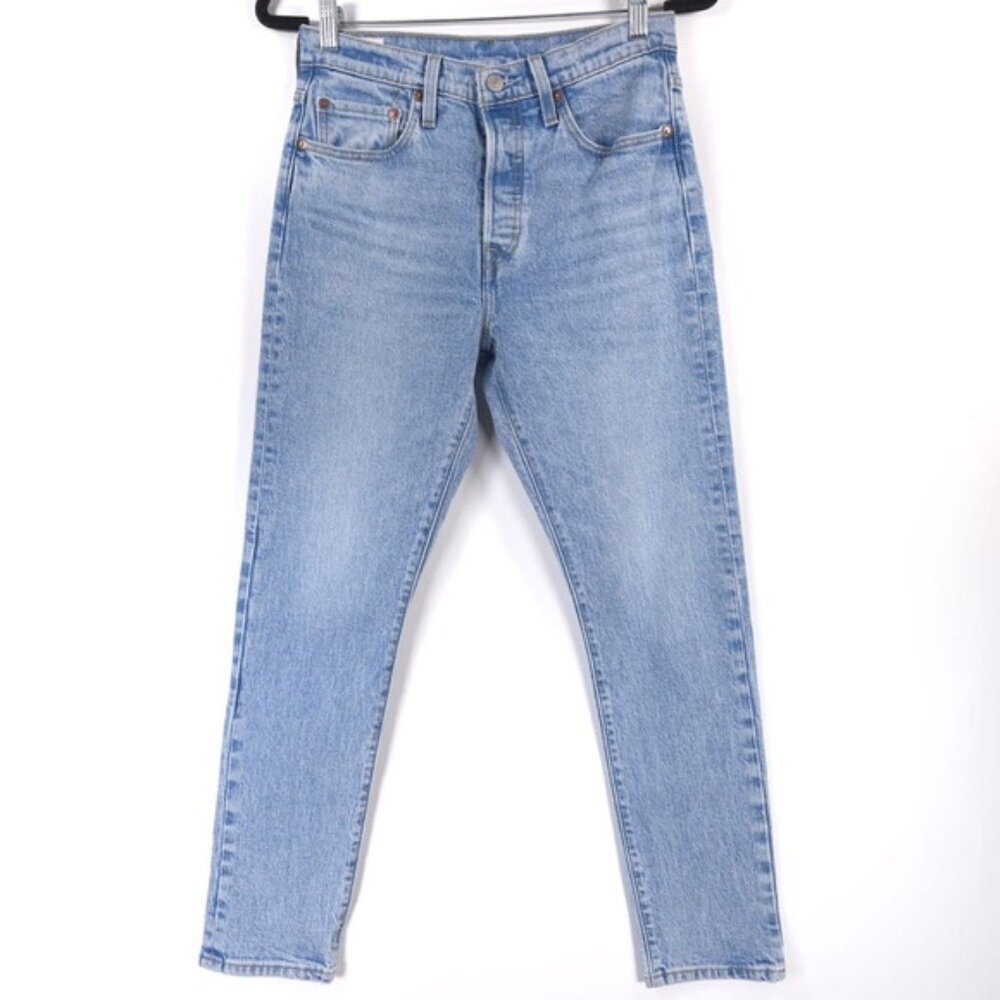 LEVI’S PREMIUM QUALITY‎ CLOTHING 501 S Skinny Button Fly Jeans High Rise W27 L28